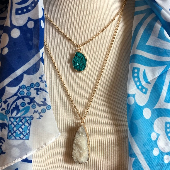 Double Layered Necklace - Picture 6 of 8